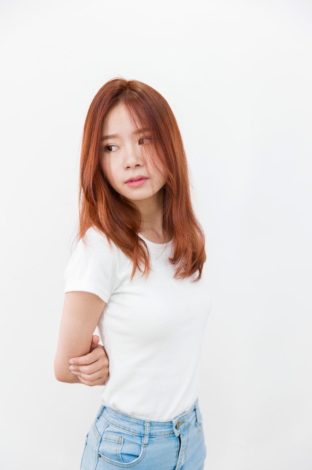 【台中染髮】珊瑚紅髮色,台中剪髮,台中燙髮,台中染燙推薦